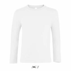 SOL'S Gyerek póló SOL'S SO02947 Sol'S Imperial Lsl Kids - Long Sleeve T-Shirt -8A, White