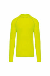 Proact Férfi póló Proact PA4017 Men'S Technical Long-Sleeved T-Shirt With Uv protection -M, Fluorescent Yellow