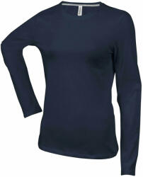 Kariban Női póló Kariban KA383 Hosszú Ujjú Környakú póló -XL, Dark Grey