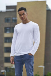 Just Ts Férfi póló Just Ts JT002 Hosszu Ujjú Tri-Blend póló -S, Solid White