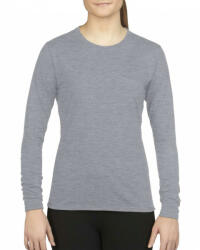 Gildan Női póló Gildan GIL42400 performance Ladies' Long Sleeve T-Shirt -XS, Sport Grey
