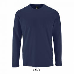 SOL'S Férfi póló SOL'S SO02074 Sol'S Imperial Lsl Men - Hosszú Ujjú póló -XS, French Navy