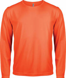 Proact Férfi póló Proact PA443 Men'S Long-Sleeved Sports T-Shirt -2XL, Fluorescent Orange