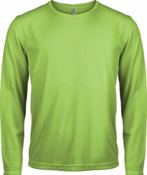 Proact Férfi póló Proact PA443 Men'S Long-Sleeved Sports T-Shirt -2XL, Lime