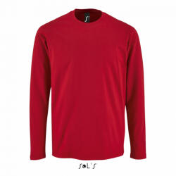 SOL'S Férfi póló SOL'S SO02074 Sol'S Imperial Lsl Men - Hosszú Ujjú póló -XL, Red