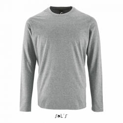 SOL'S Férfi póló SOL'S SO02074 Sol'S Imperial Lsl Men - Hosszú Ujjú póló -XS, Grey Melange