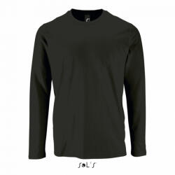 SOL'S Férfi póló SOL'S SO02074 Sol'S Imperial Lsl Men - Hosszú Ujjú póló -2XL, Deep Black