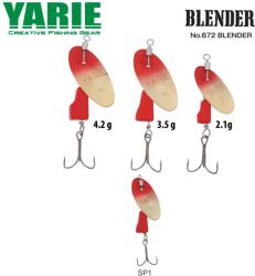 Yarie-jespa Lingurita rotativa YARIE 672 Blender 4.2g, culoare SP1 Red/Red (Y67242SP1)