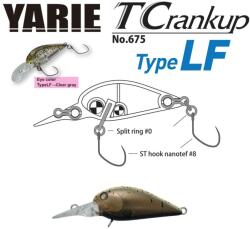 Yarie-jespa Vobler YARIE 675 T-Crankup Type LF 3.5cm, 2.6g, culoare C28 Ca Uny (Y67526C28)
