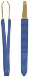 Titania Pensetă pentru sprâncene, cu mânere din plastic, 8, 5 cm, 1061/G, albastru - Titania