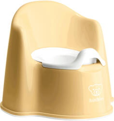 BabyBjörn - Olita cu protectie spate Potty Chair Powder Yellow/white (BS-055266A)
