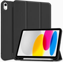 Tablettok iPad 2022 10.9 (iPad 10) - fekete smart case, ceruza tartóval