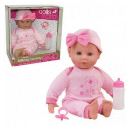 Vásárlás: Dolls World Beszélő és alvó puha baba - rózsaszín ruhában, 38 cm  (RG80382) Játékbaba árak összehasonlítása, Beszélő és alvó puha baba  rózsaszín ruhában 38 cm RG 80382 boltok