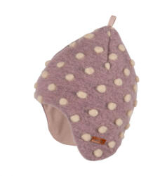 Pure Pure Căciulă din lână fiartă Pure Pure - Mauve Cream - scutecila - 123,00 RON