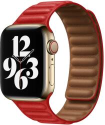 Apple Watch mágneses bőr szíj Piros 38/40/41mm