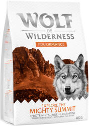 Wolf of Wilderness Wolf of Wilderness Testează: Hrană uscată, umedă, snackuri câini - uscată: Explore The Mighty Summit- Performance (400 g)