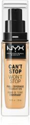 NYX Professional Makeup Can't Stop Won't Stop Full Coverage Foundation fond de ten cu acoperire ridicată culoare 10 Buff 30 ml
