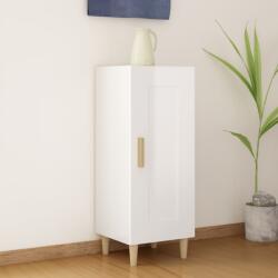 vidaXL Servantă, alb extralucios, 34, 5x34x90 cm, lemn compozit (812417) Comoda