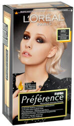 L'Oréal Préférence Féria Hair Colour hajfesték 1 db 102 Iridescent Pearl Blonde