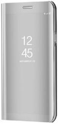 TokShop Huawei Mate 40, Oldalra nyíló tok, hívás mutatóval, Smart View Cover, ezüst (utángyártott) (94689) (94689)