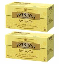 TWININGS Set 2 x 25 Pliculete Ceai Twinings Negru Earl Grey