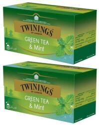 TWININGS Set 2 x 25 Pliculete Ceai Twinings Verde cu Aroma Menta