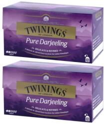 TWININGS Set 2 x 25 Pliculete Ceai Twinings Negru Pure Darjeeling