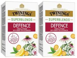 TWININGS Set 2 x 18 Pliculete Ceai Twinings Superblends Defence cu Lamaie si Ghimbir