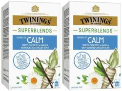 TWININGS Set 2 x 18 Pliculete Ceai Twinings Superblends Moment of Calm cu Vanilie si Musetel