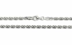 Ezüst Férfi ezüst nyaklánc Gömb Charles ródiumbevonatos 3.5mm