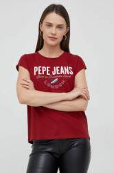 Pepe Jeans tricou din bumbac culoarea rosu 9BYY-TSD0R1_33X