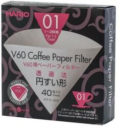 HARIO V60-01 dobozos filterpapír fehér 40 db