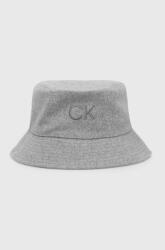 Calvin Klein pălărie cu două fețe culoarea gri 9BYY-CAD09N_09X