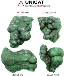  Malachit Mineral Natural Brut - 9-17 x 9-11 x 4-7 cm - ( XXL ) - 1 Buc
