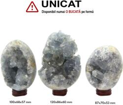  Geoda Naturala Celestit Ou - 87-120 x 68-86 x 53-60 mm - 1 Buc