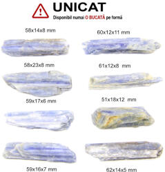 Kyanit Albastru Mineral Natural Brut - 34-56 x 16-37 x 8-14 mm - ( XL ) - 1 Buc
