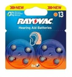 Rayovac 13AU-6MFAS BLI8 hallókészülék elem (4606745418) - mentornet