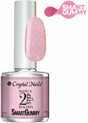 Crystalnails 2S SmartGummy Rubber base gel - Nr6 Shimmer rose 8ml