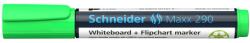 Schneider Marker SCHNEIDER Maxx 290, pentru tabla de scris+flipchart, varf rotund 2-3mm - vernil