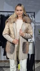 Boutique For You Palton dama din lana alpaca bej