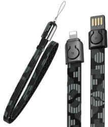 Baseus Gold Collar, tip colier, USB pentru Lightning, Iphone, 2.4A, 85cm, Negru (CALJL-BP1) - vexio
