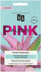 AA Mască de față hidratantă - AA Aloes Pink Cleansing & Moisturizing Mask 2 x 4 ml