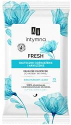AA Șervețele umede pentru igiena intimă, 15 buc - AA Intimate Fresh Hygiene Wipes 15 buc