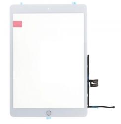Apple iPad 10.2 2019 (7. generáció) érintőpanel, érintőképernyő ragasztóval és home gomb flex kábel, fehér (utángyártott)