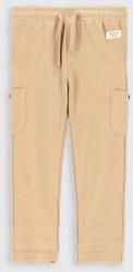 Coccodrillo pantaloni de bumbac pentru copii culoarea bej, neted 9BYY-SPB06W_80X