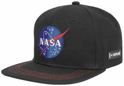 Capslab șapcă de baseball din bumbac X Nasa culoarea negru, cu imprimeu M9KK-CAU09P_99X