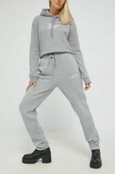 Juicy Couture pantaloni de trening femei, culoarea gri, melanj 9BYY-SPD0Y7_90M