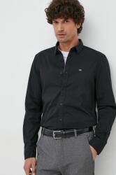 Calvin Klein cămașă bărbați, culoarea negru, cu guler clasic, slim K10K110856 9BYY-KDM02Z_99X