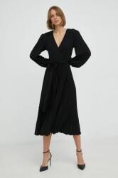 NISSA rochie culoarea negru, mini, evazati MBYY-SUD03M_99X