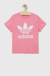 Adidas tricou de bumbac pentru copii culoarea roz 9BYY-TSG01F_39X
